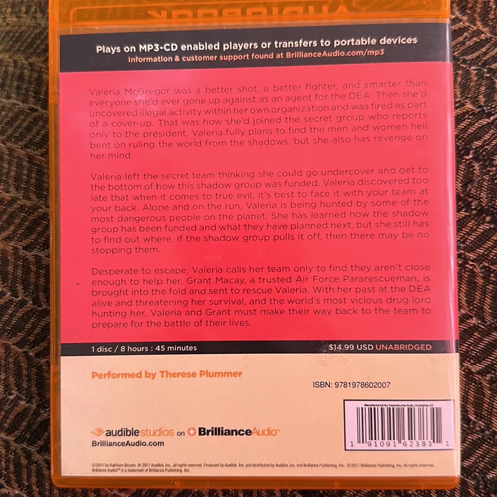 AUDIOBOOK MP3 AUDIO ON CD format SHATTERED TIES  BOOK 3  KATHLEEN BROOKS - Picture 5 of 10